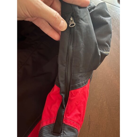 L.L.Bean Kids Colorblock Ski Snow Jacket in Red Gray Black Size L (14-16) - Picture 13 of 16